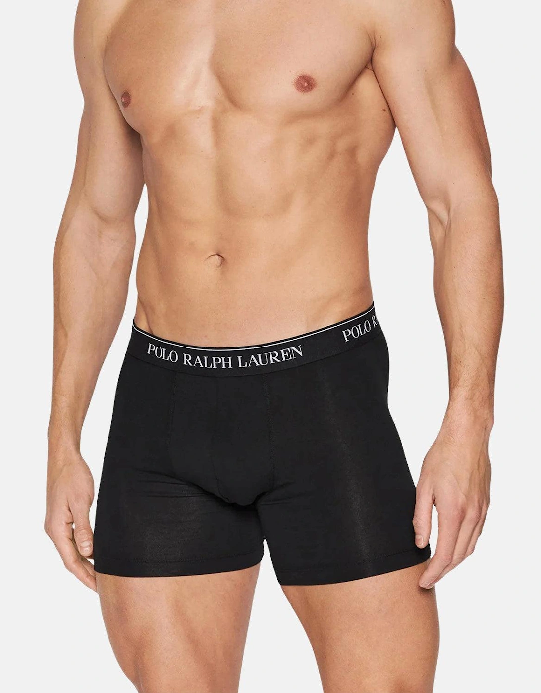 RALPH LAUREN 3 PACK BOXER BRIEF TRUNKS WHITE BLACK GREY