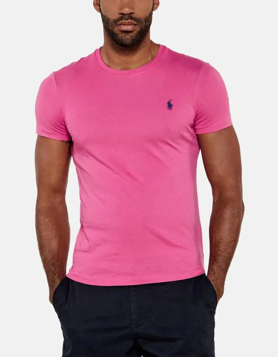 RALPH LAUREN CUSTOM SLIM FIT JERSEY T-SHIRT PEONY