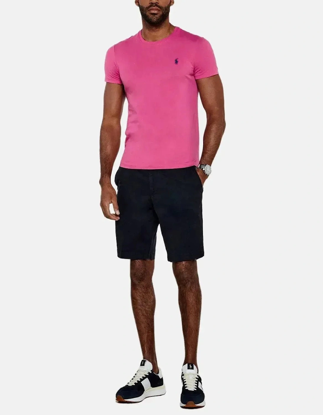 RALPH LAUREN CUSTOM SLIM FIT JERSEY T-SHIRT PEONY