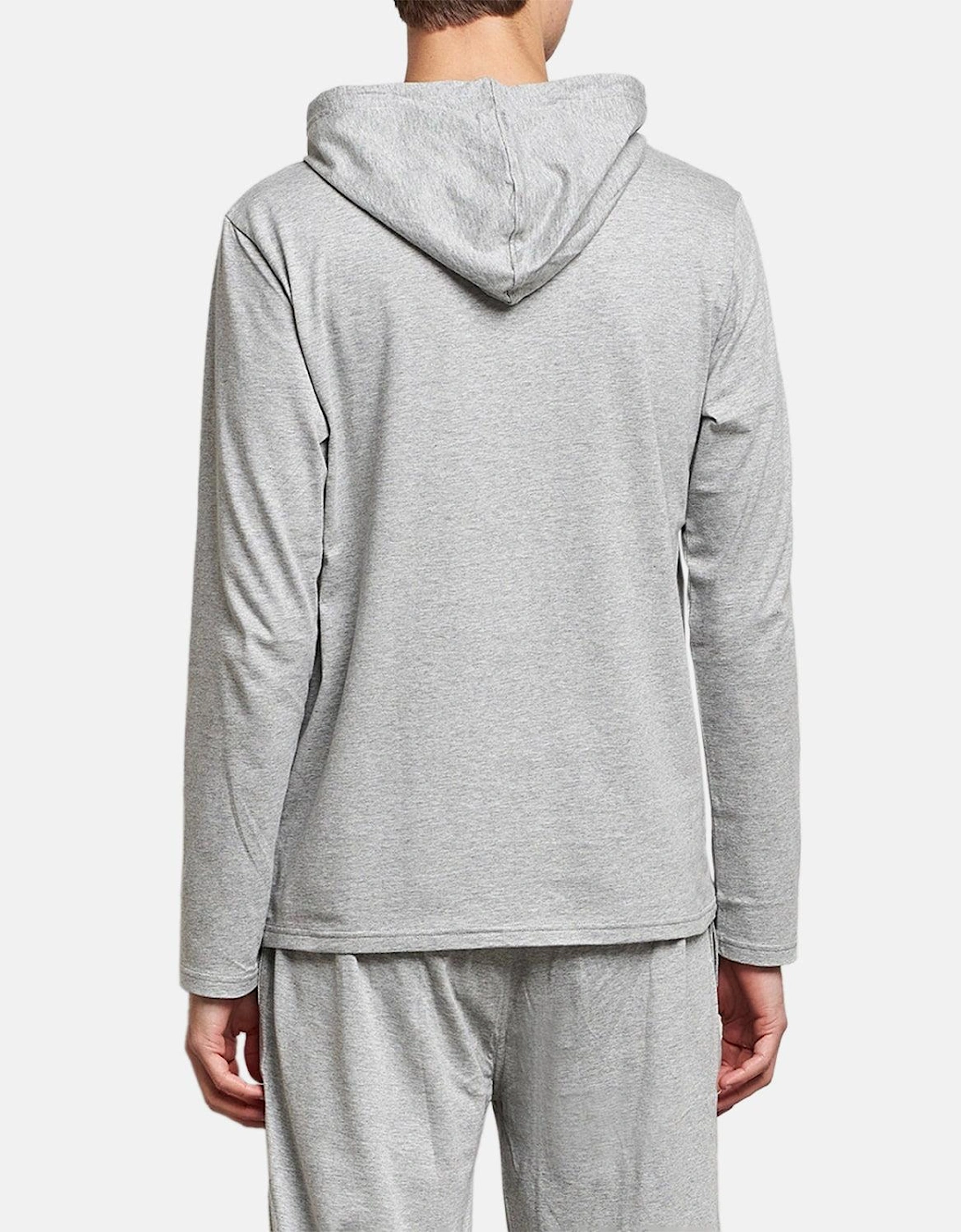 RALPH LAUREN COTTON JERSEY SLEEP HOODIE ANDOVER HEATHER