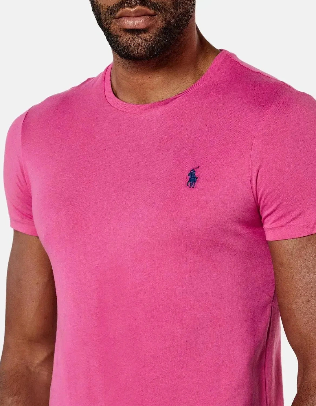 RALPH LAUREN CUSTOM SLIM FIT JERSEY T-SHIRT PEONY