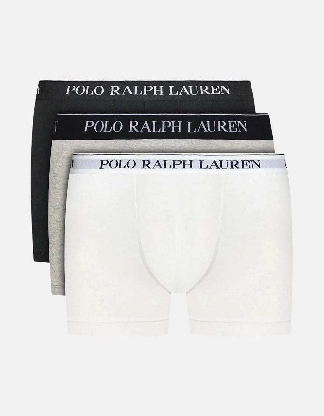 RALPH LAUREN 3 PACK CLASSIC TRUNKS BLACK WHITE GREY