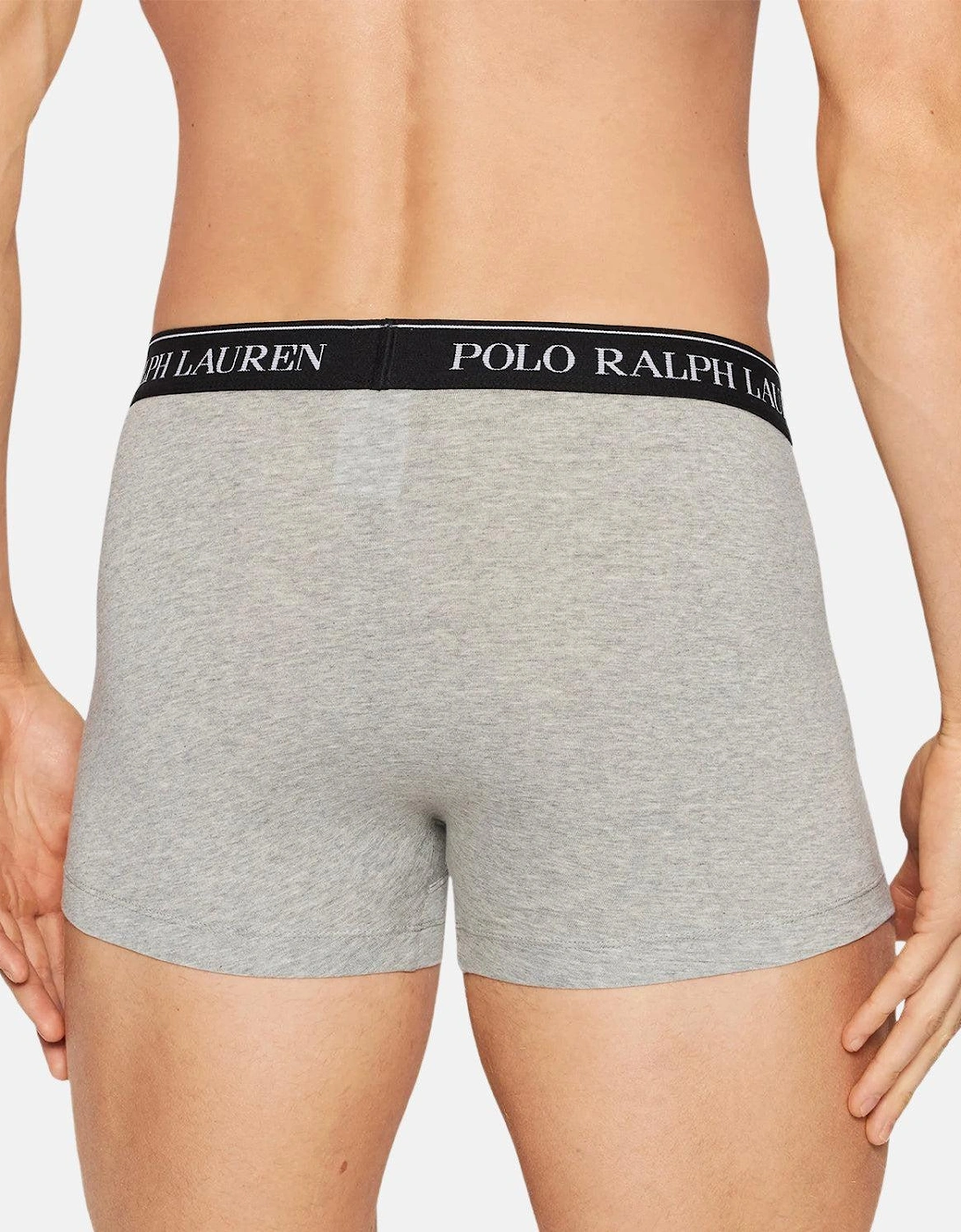 RALPH LAUREN 3 PACK CLASSIC TRUNKS BLACK WHITE GREY