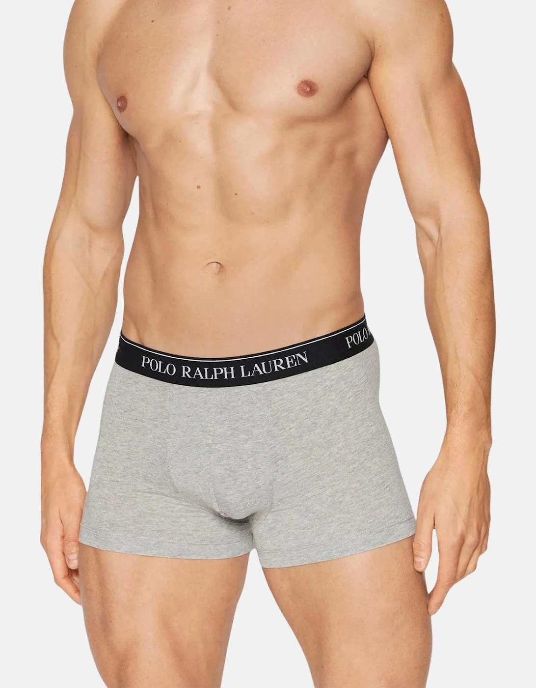 RALPH LAUREN 3 PACK CLASSIC TRUNKS BLACK WHITE GREY