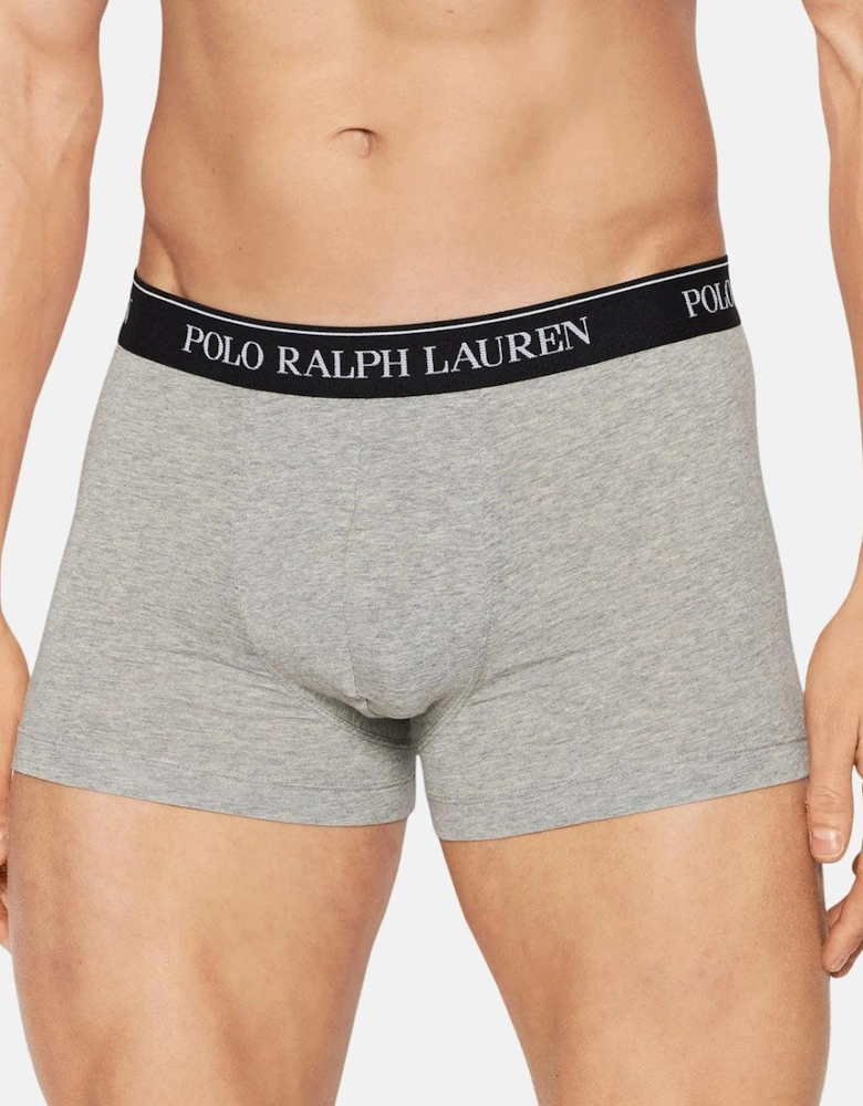 RALPH LAUREN 3 PACK CLASSIC TRUNKS BLACK WHITE GREY