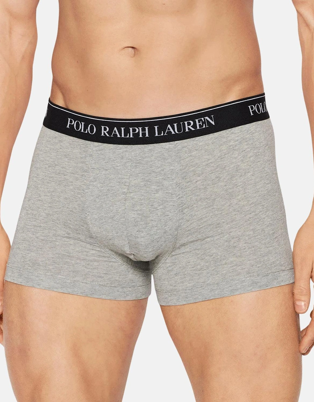 RALPH LAUREN 3 PACK CLASSIC TRUNKS BLACK WHITE GREY