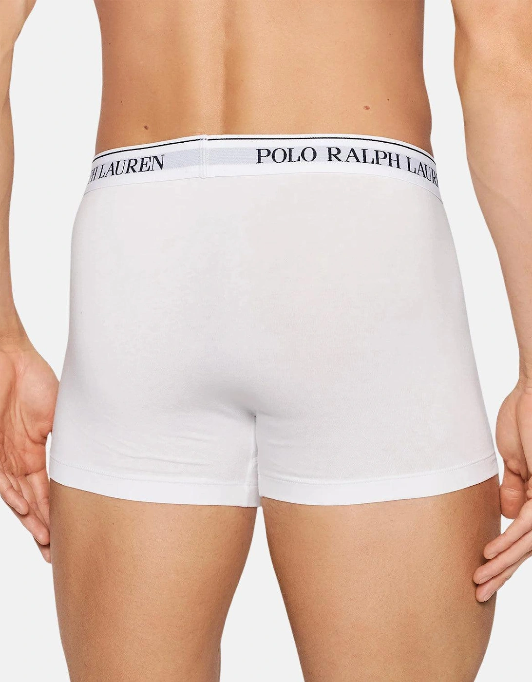 RALPH LAUREN 3 PACK CLASSIC TRUNKS WHITE