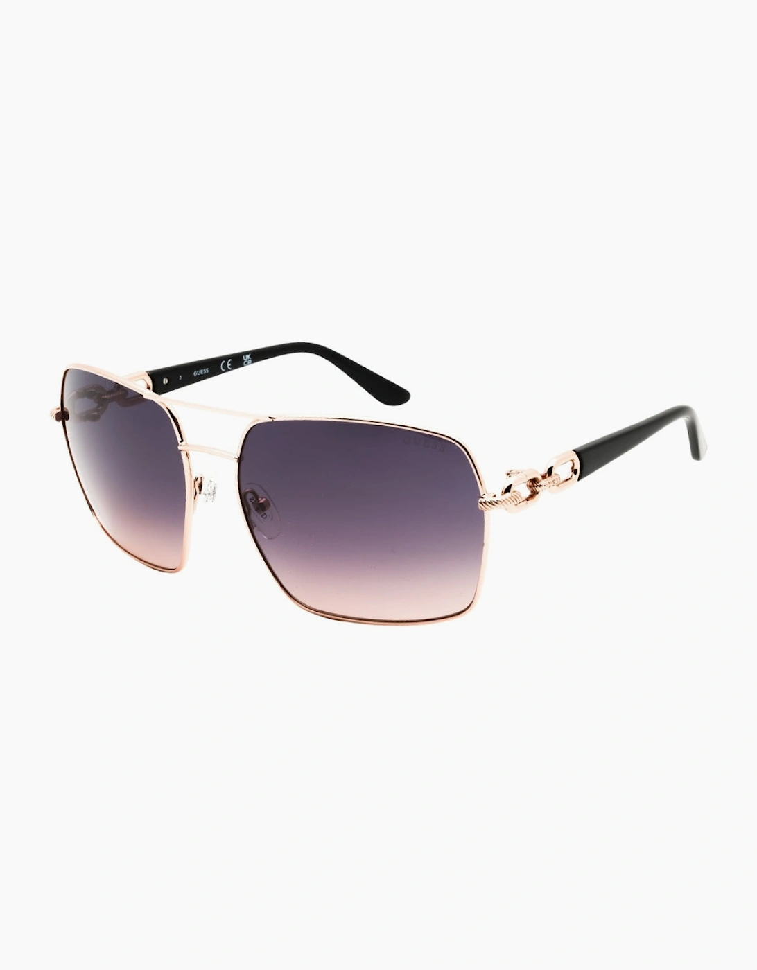 Guess Shiny Rose Gold Sunglasses