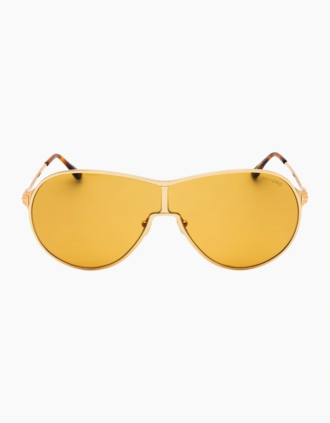 Tom Ford Gaia Shiny Deep Gold Sunglasses