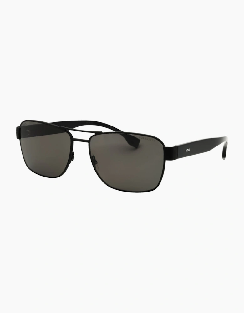 Hugo Boss Grey Polarised Lens Black Sunglasses