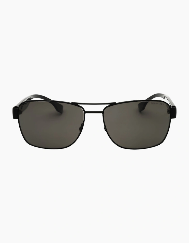 Hugo Boss Grey Polarised Lens Black Sunglasses
