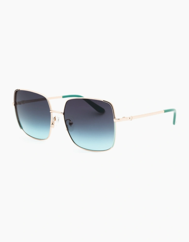 Guess Gradient Blue Lens Gold Frame