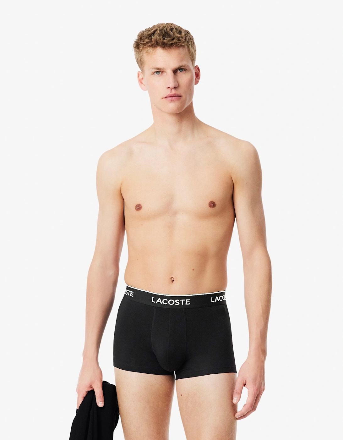 Lacoste 3-Pack of Mens Trunks - Black 031