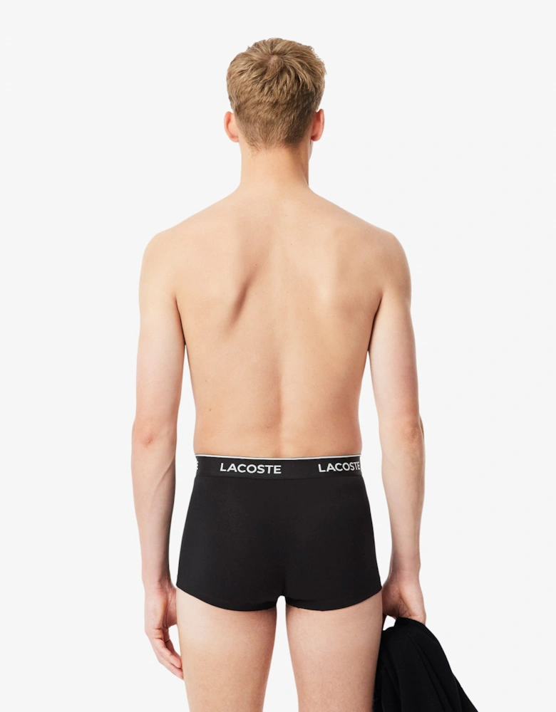 Lacoste 3-Pack of Mens Trunks - Black 031