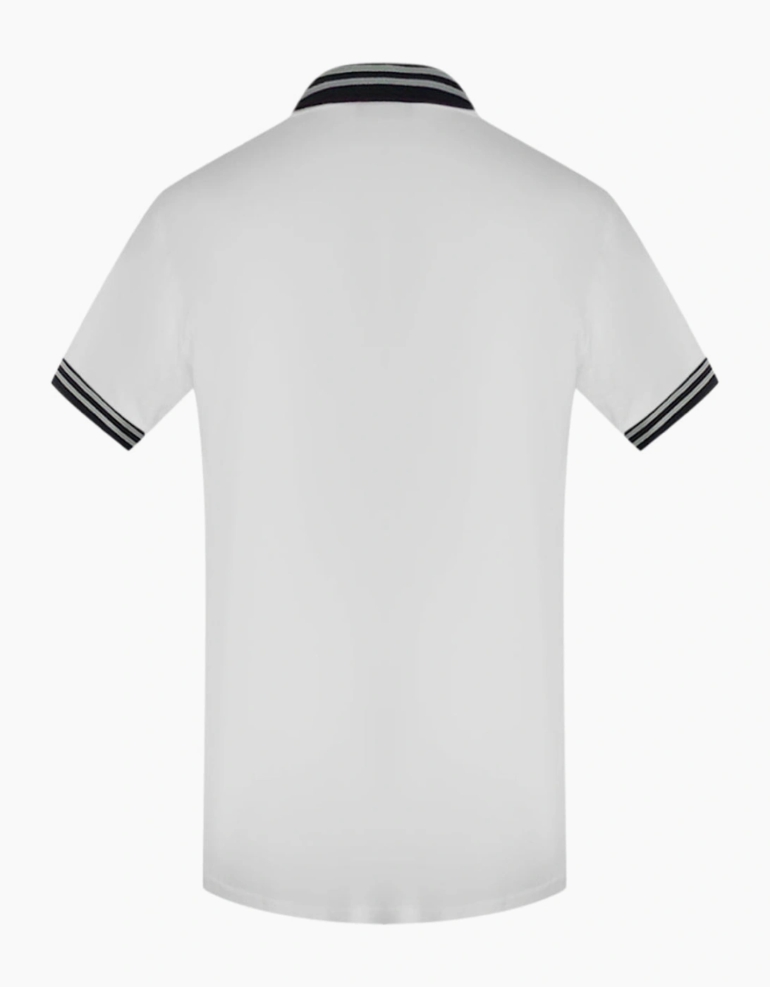 Love Moschino Twin Tipped Collar Polo Shirt in White