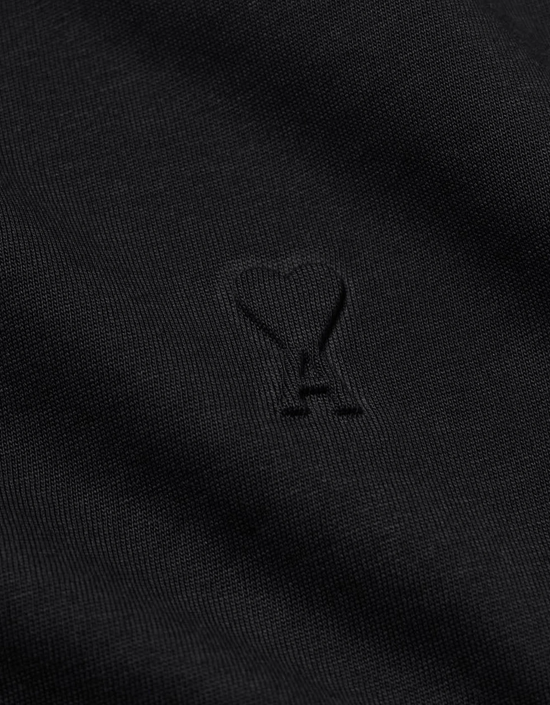 Ami Paris 'Ami De Coeur' Logo-Embossed T-Shirt in Black