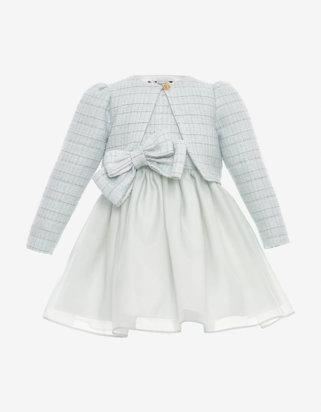 FLOREL Baby Girls Dress and Jacket Set in Blue