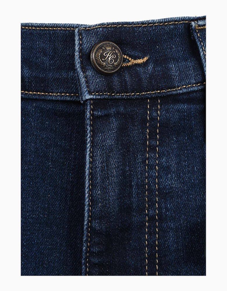 HOLLAND COOPER CLASSIC STRAIGHT JEAN WASHED INDIGO