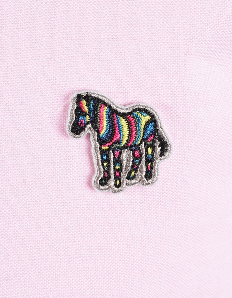 PAUL SMITH LS TAILORED FIT SHIRT ZEBRA BADGE PINK