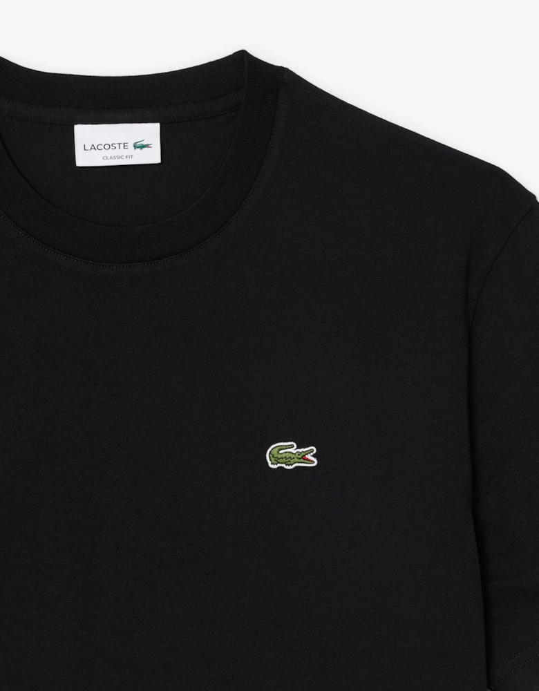 Lacoste Mens Classic Fit Cotton Jersey T-Shirt - Black 031