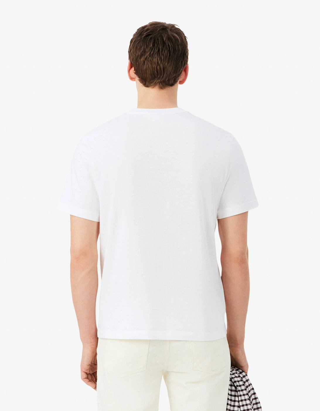 Lacoste Mens Classic Fit Cotton Jersey T-Shirt - White 001