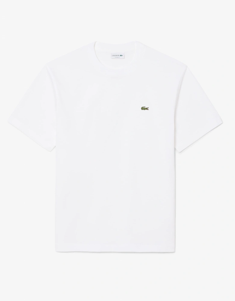 Lacoste Mens Classic Fit Cotton Jersey T-Shirt - White 001