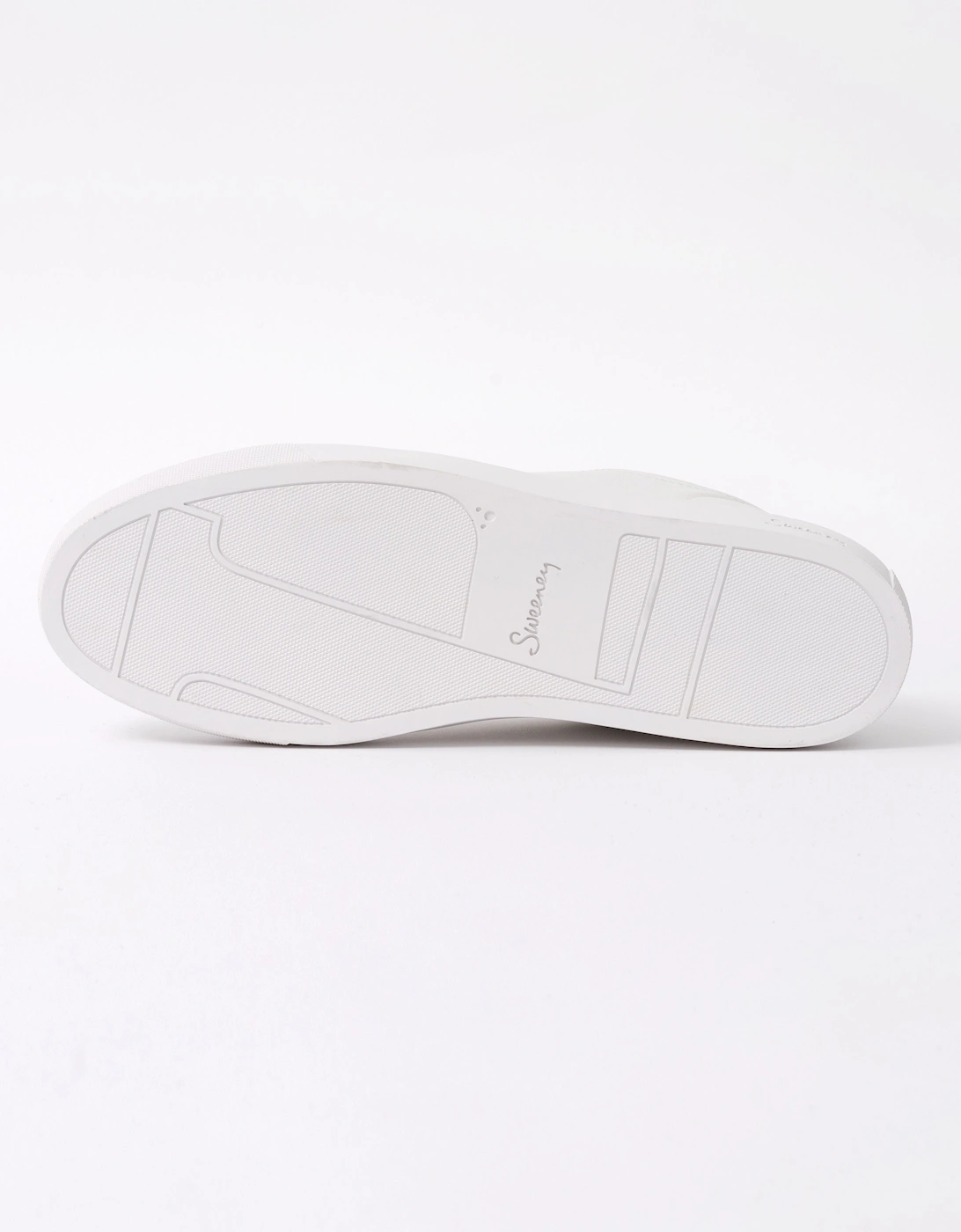 Oliver Sweeney Hayle Antiqued Calf Leather Mens Trainers - White