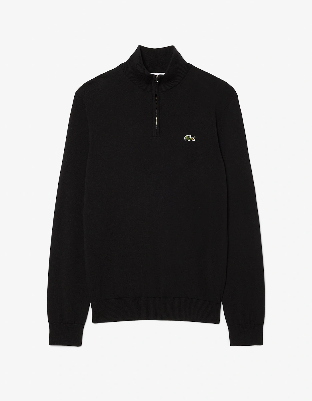 Lacoste Half Zip Logo Mens Sweatshirt - Black 031