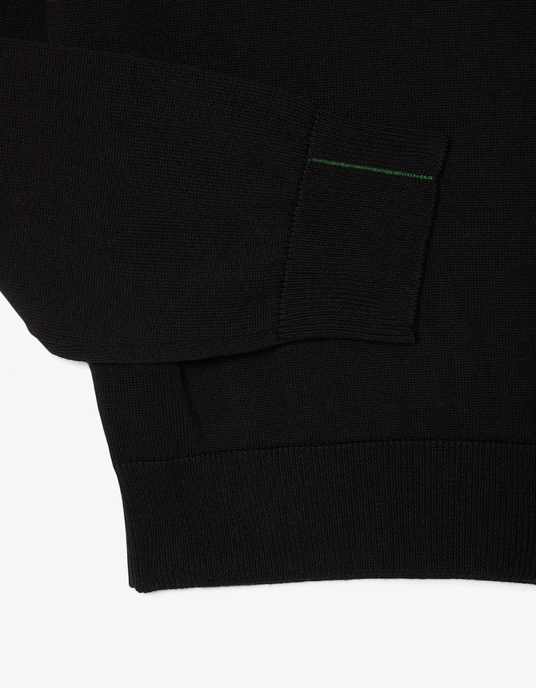 Lacoste Half Zip Logo Mens Sweatshirt - Black 031