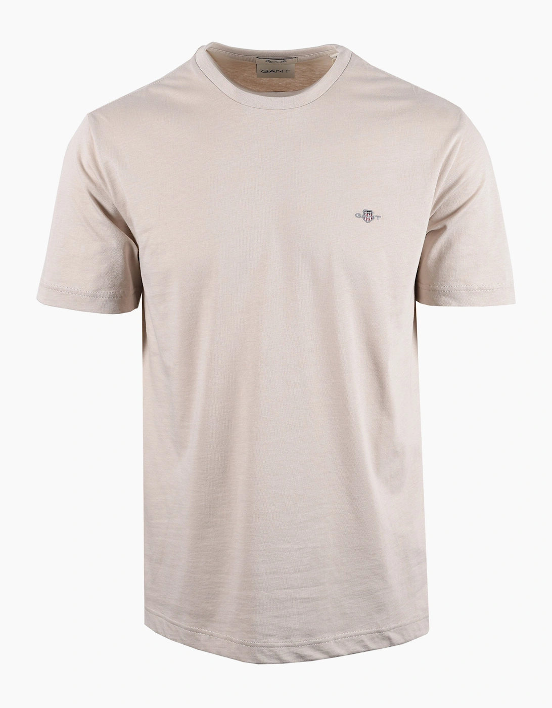 GANT REG FIT SHIELD T-SHIRT CLAY BEIGE