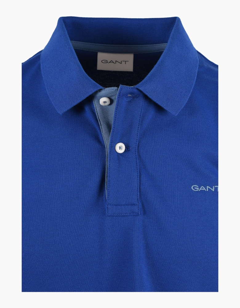 GANT CONTRAST POLO SHIRT CRISP BLUE