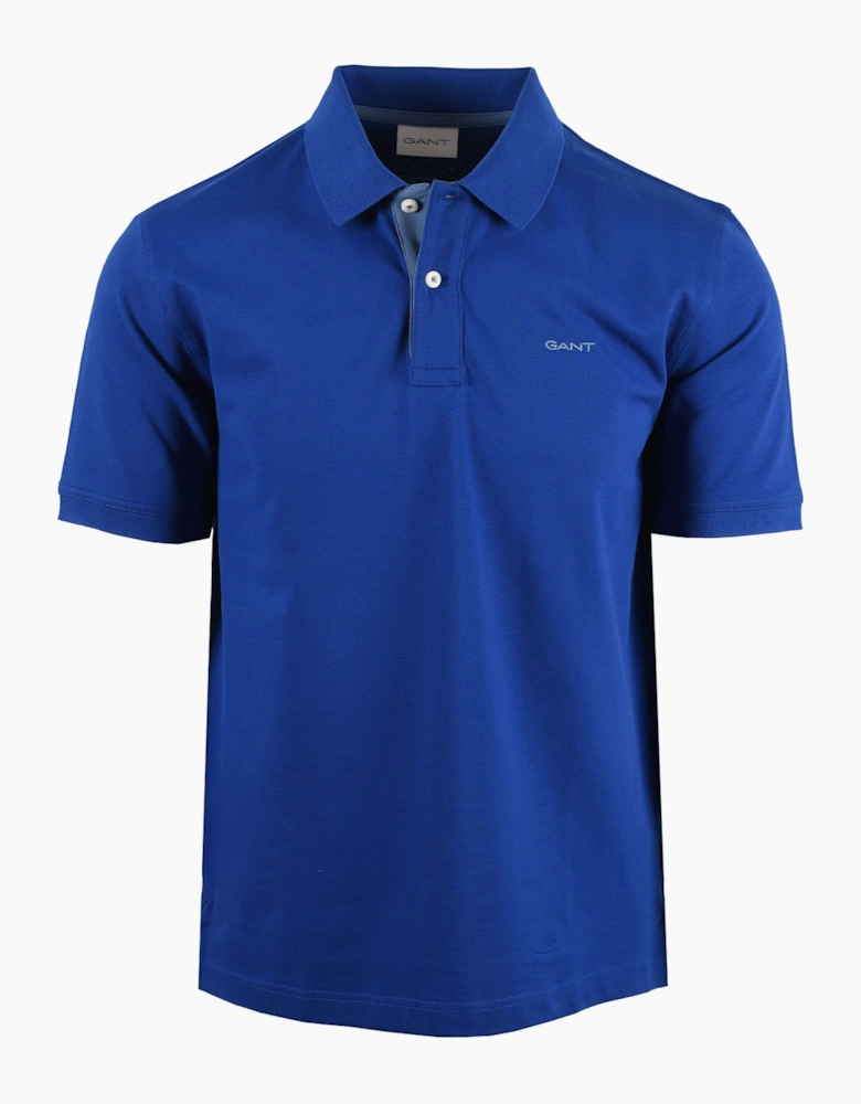 GANT CONTRAST POLO SHIRT CRISP BLUE