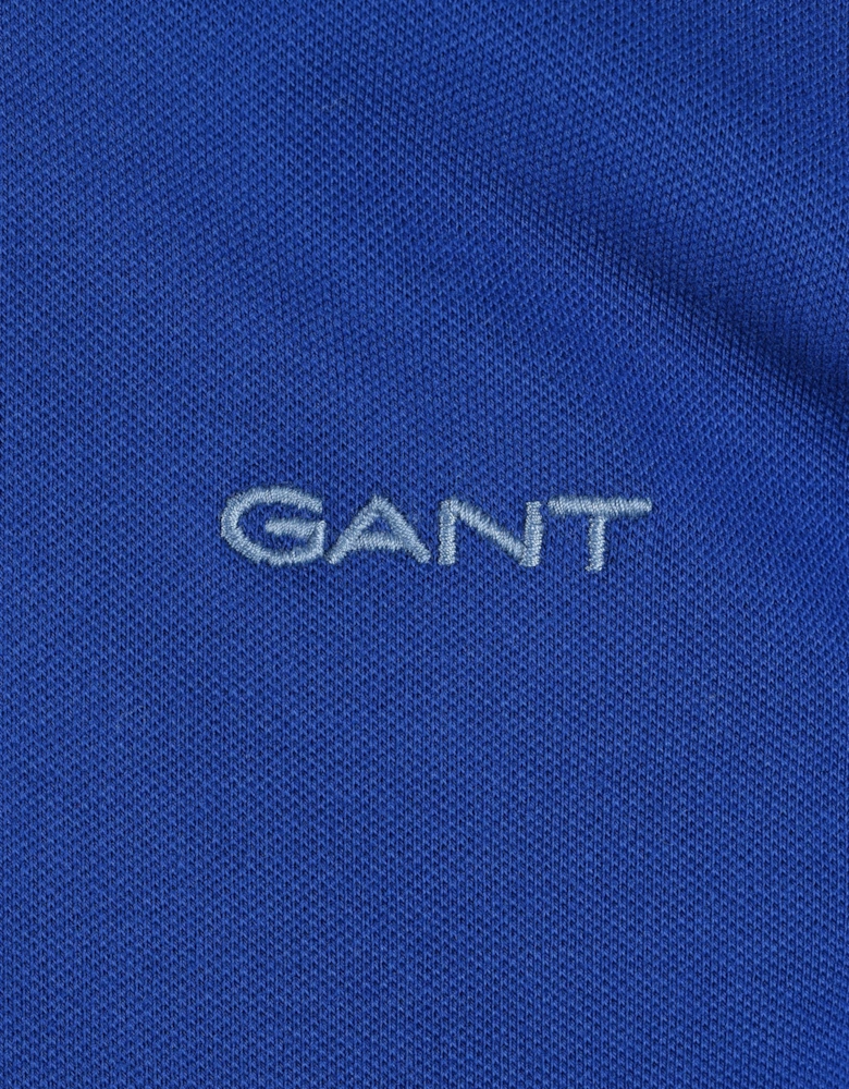 GANT CONTRAST POLO SHIRT CRISP BLUE