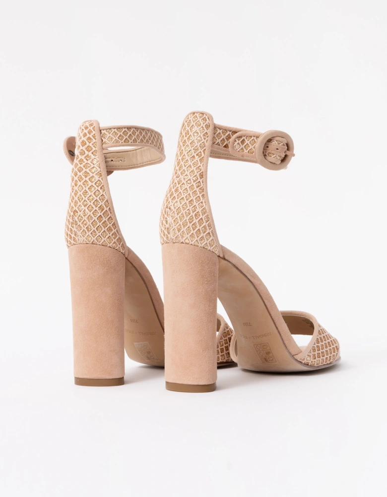 Kendall + Kylie Giselle Womens Suede Ankle Strap Heels