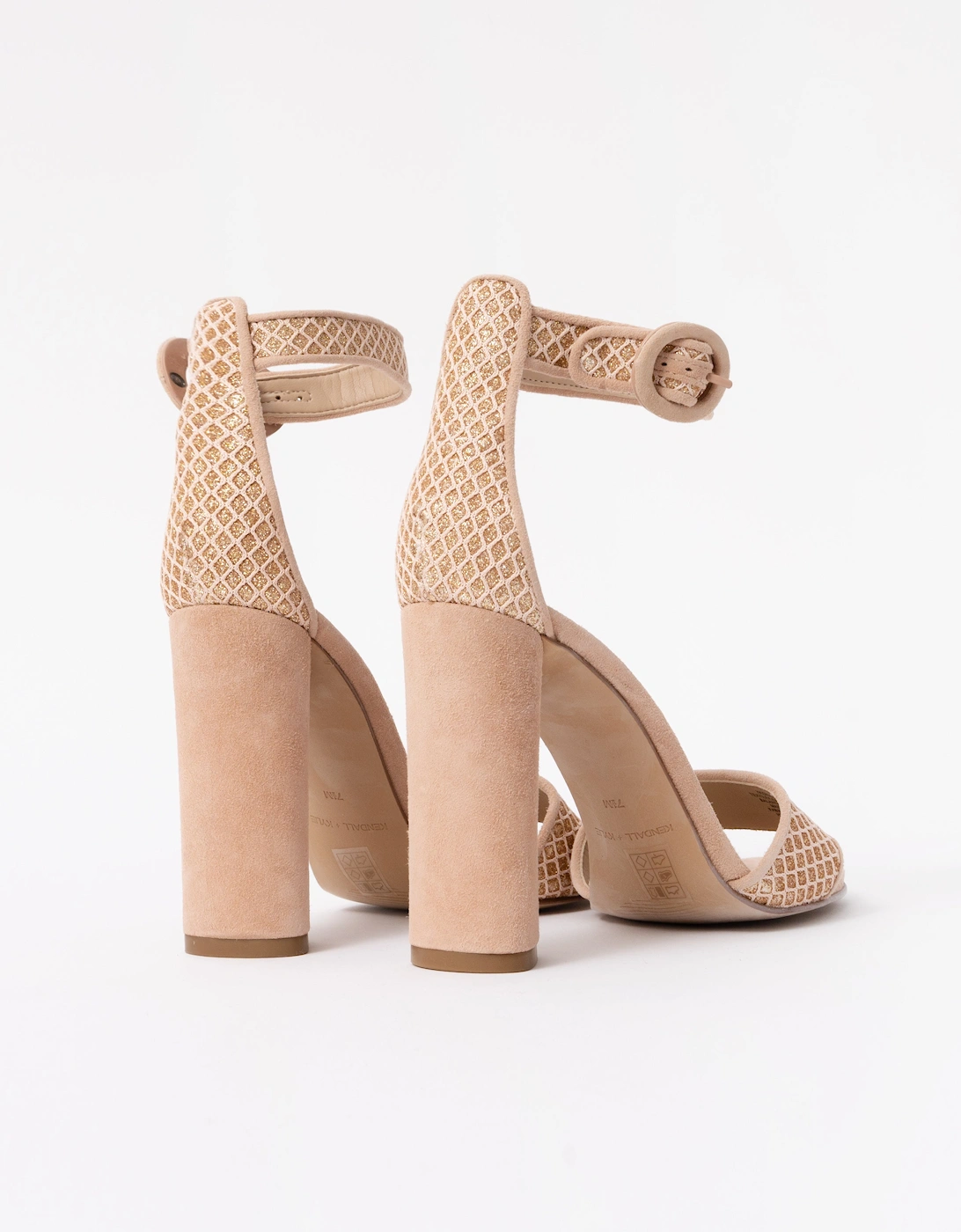 Kendall + Kylie Giselle Womens Suede Ankle Strap Heels