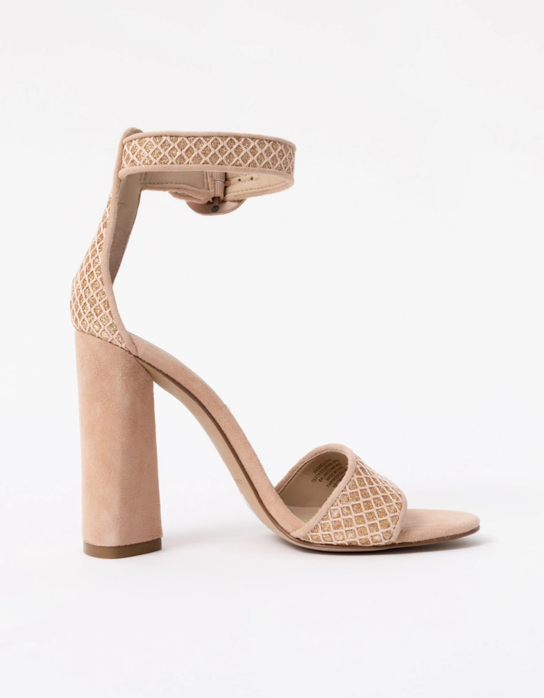 Kendall + Kylie Giselle Womens Suede Ankle Strap Heels