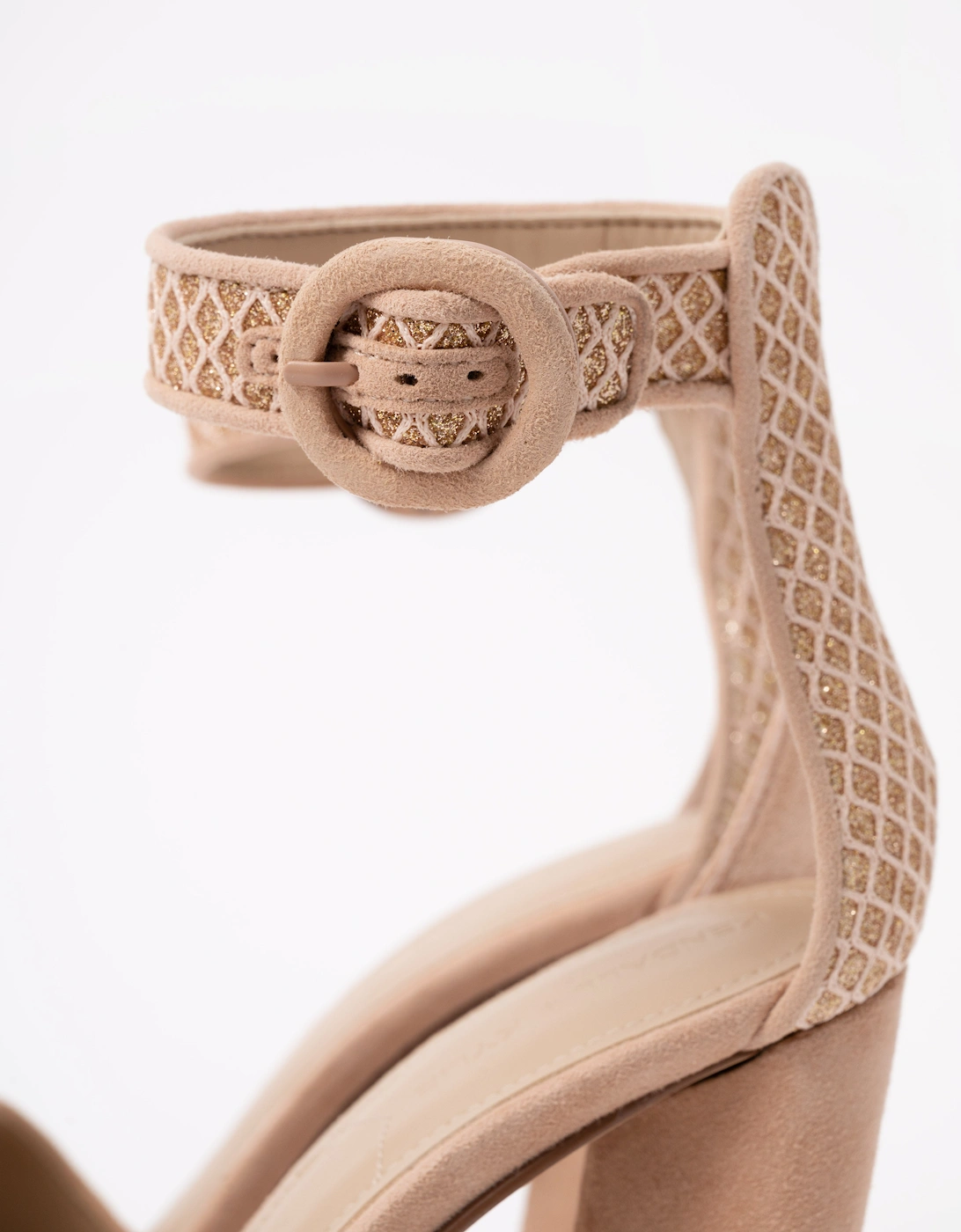 Kendall + Kylie Giselle Womens Suede Ankle Strap Heels