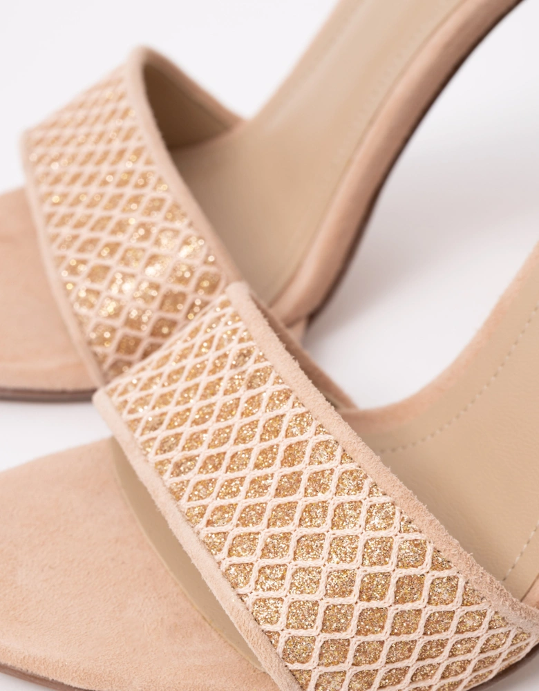 Kendall + Kylie Giselle Womens Suede Ankle Strap Heels