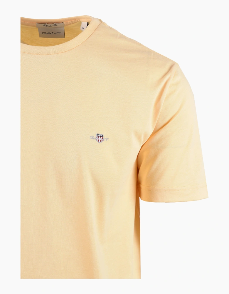 GANT REG FIT SHIELD T-SHIRT MID YELLOW