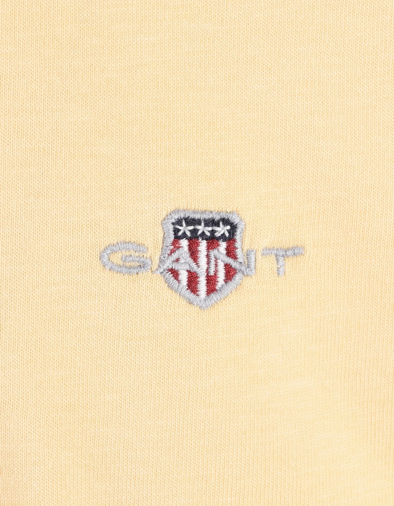 GANT REG FIT SHIELD T-SHIRT MID YELLOW
