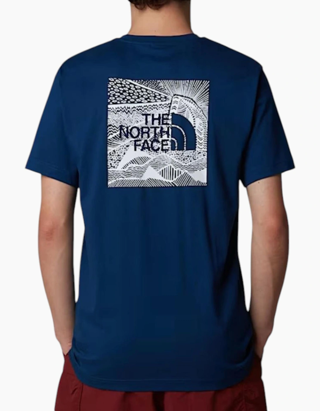 The North Face Men T Shirts Box NSE Celebration Crew Neck Graphic Print Summer Tee