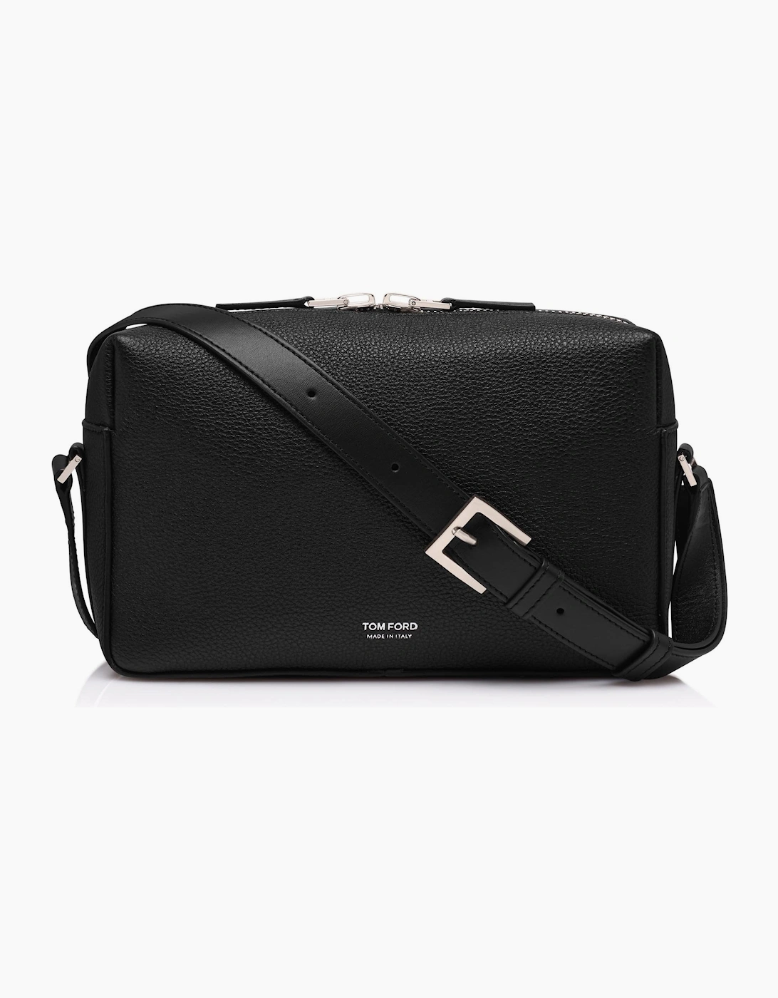 Grain Leather T Line Camera Bag Black