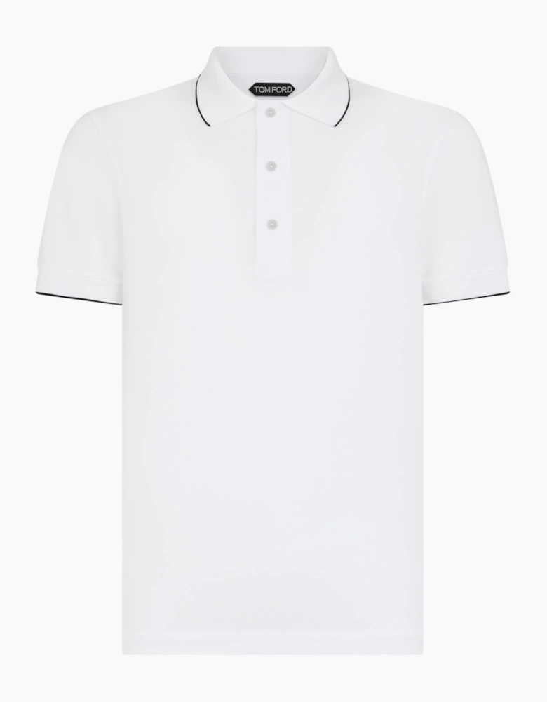 Lyocell Piquet Polo White
