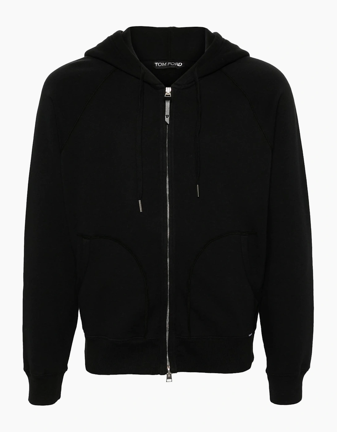 Cotton Zip Hooded Top Black, 6 of 5