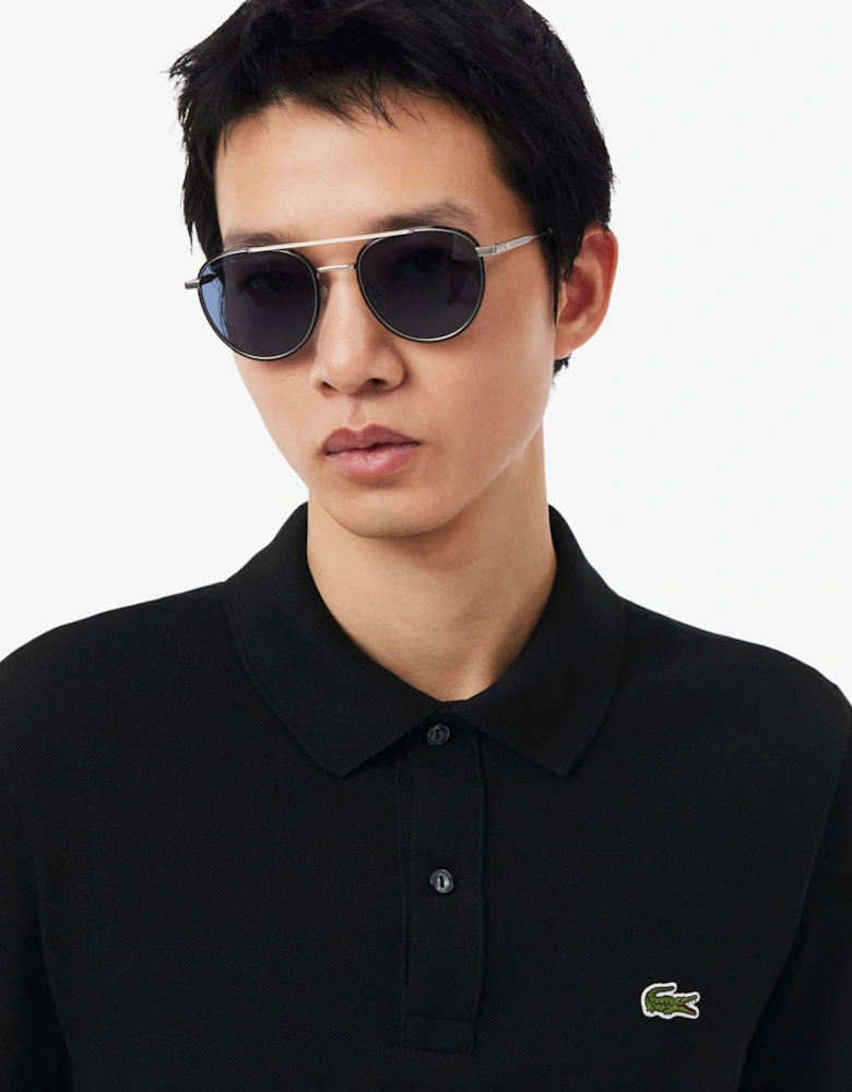 Lacoste Mens Original L.12.12 Slim Fit Petit Piqué Cotton Polo Shirt - Black 031