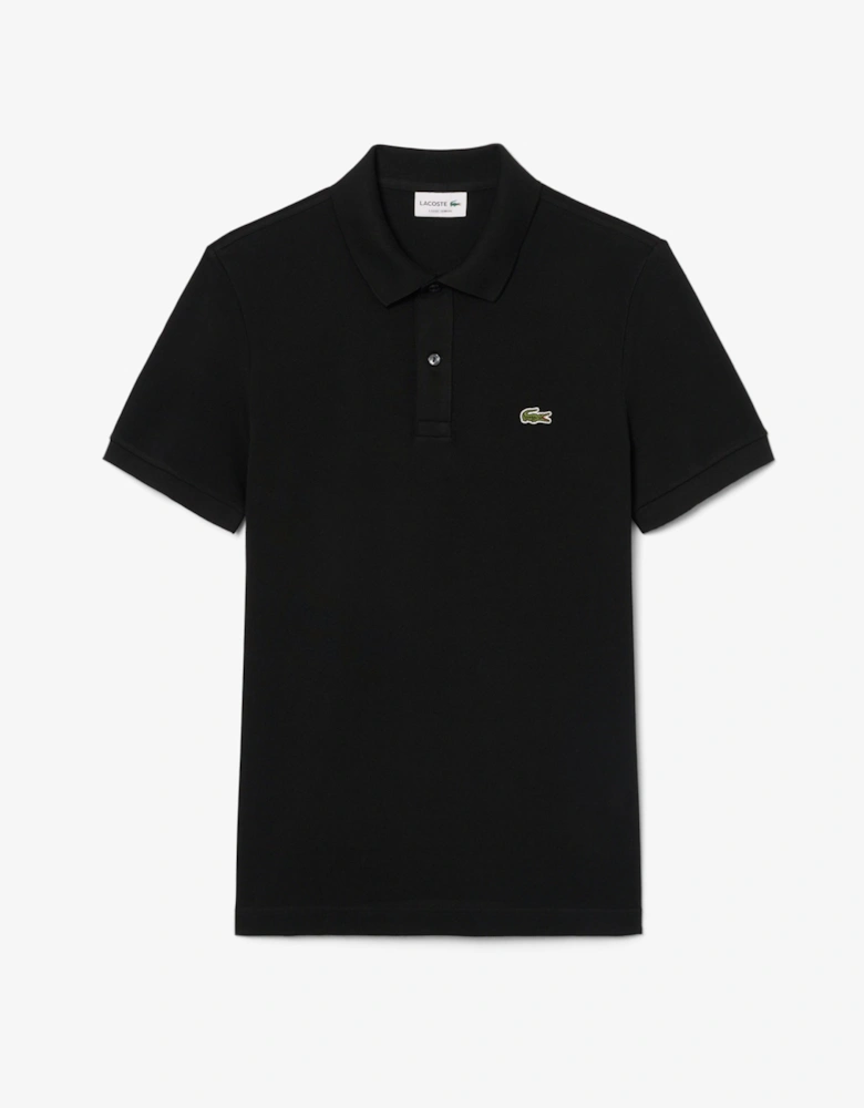 Lacoste Mens Original L.12.12 Slim Fit Petit Piqué Cotton Polo Shirt - Black 031