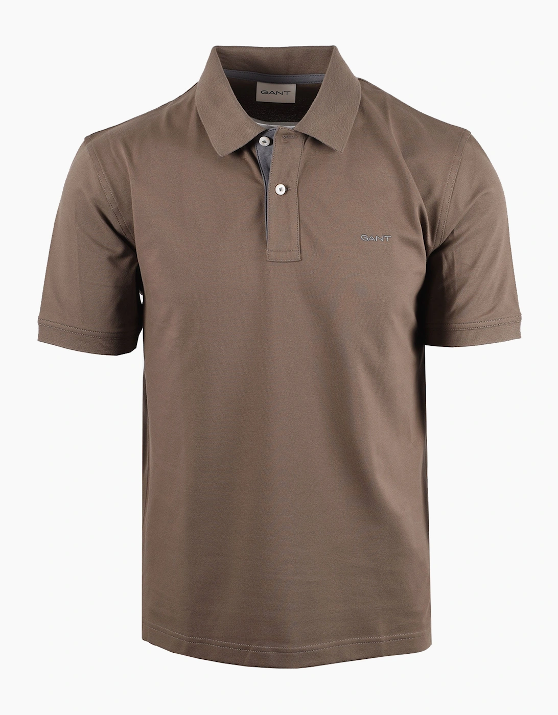 GANT CONTRAST POLO SHIRT FADED TAUPE