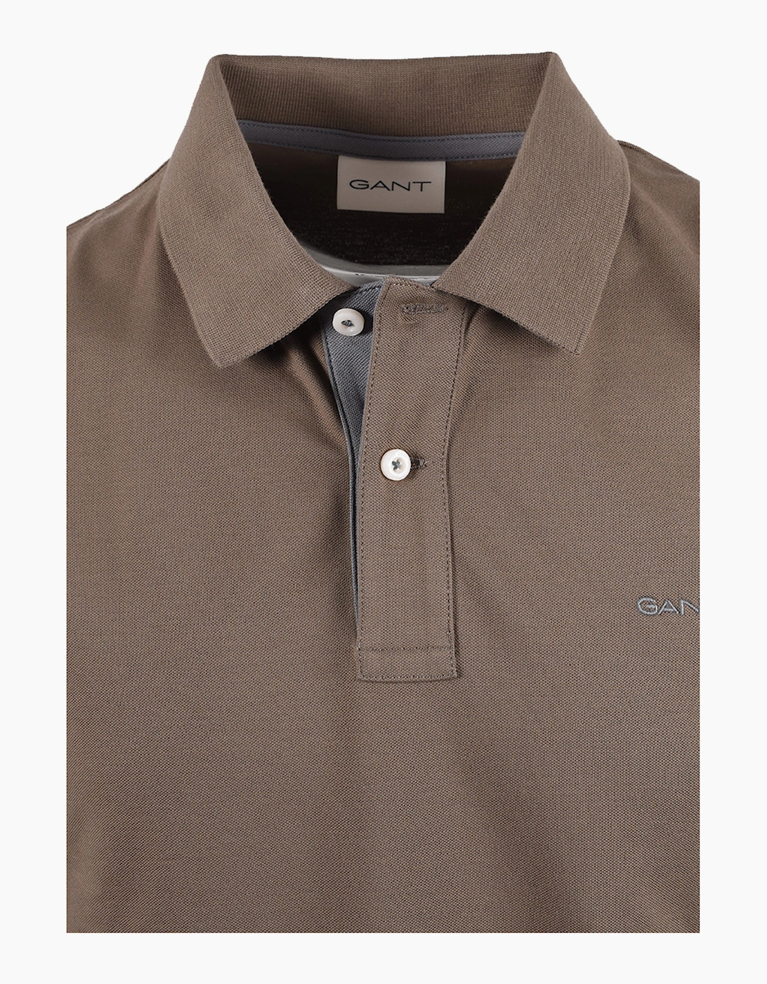 GANT CONTRAST POLO SHIRT FADED TAUPE