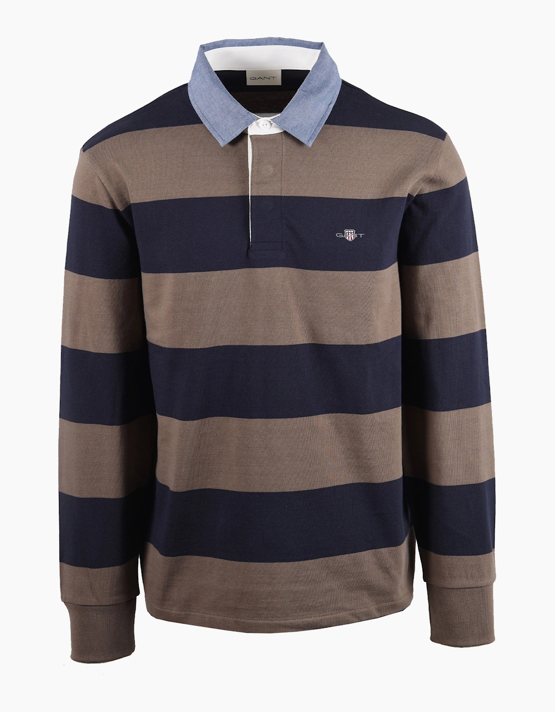 GANT STRIPE HEAVY RUGGER FADED TAUPE