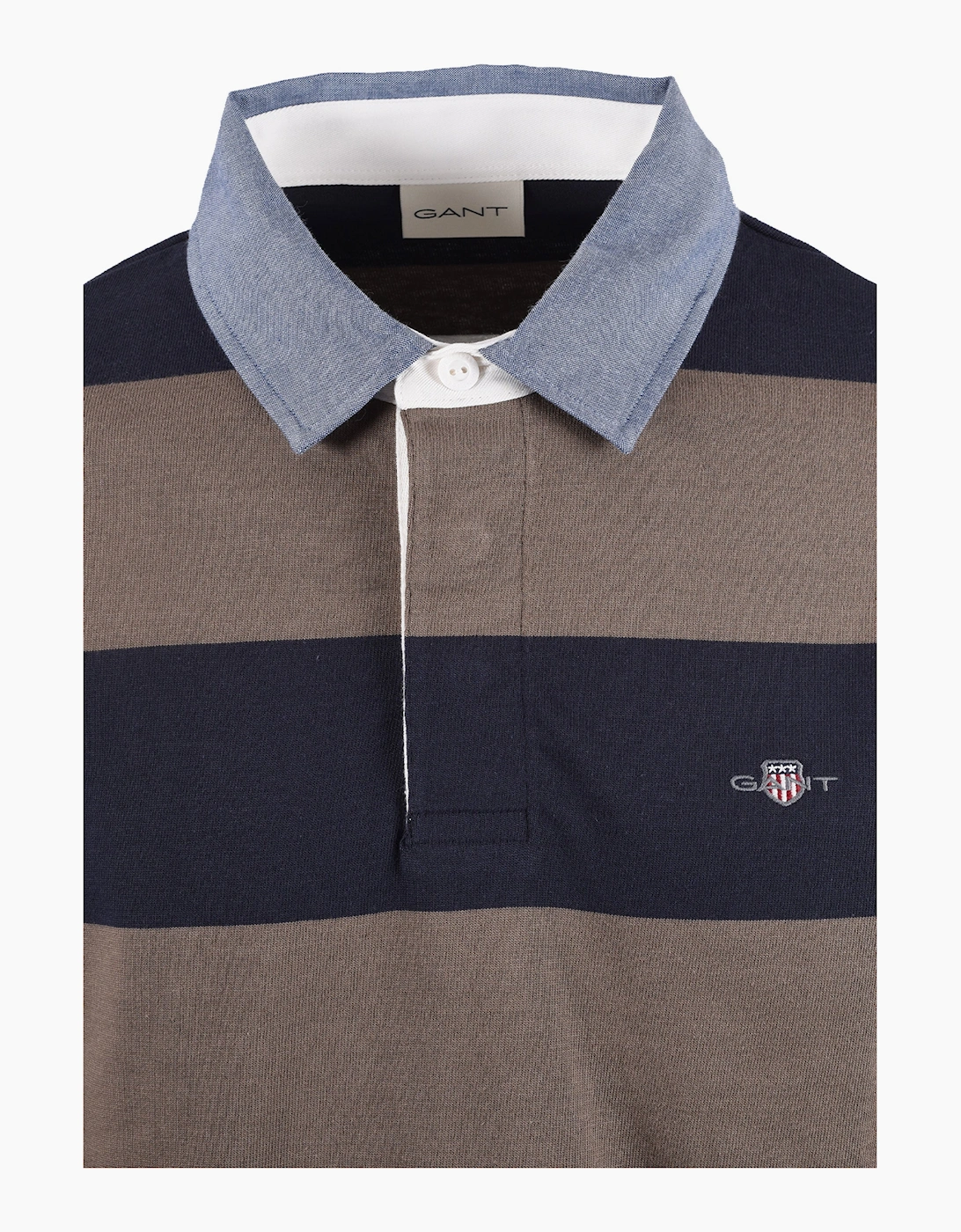 GANT STRIPE HEAVY RUGGER FADED TAUPE